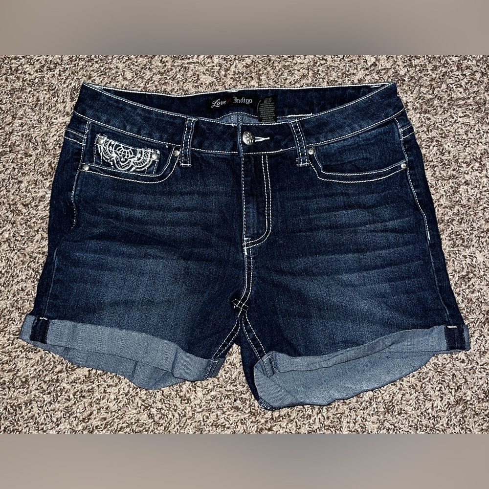 Women’s Love Indigo Premium Shorts Size 10